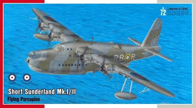 SPECIAL HOBBY 1/72 Short Sunderland Mk I/II Flying Porcupine Boat Airc SHY72438