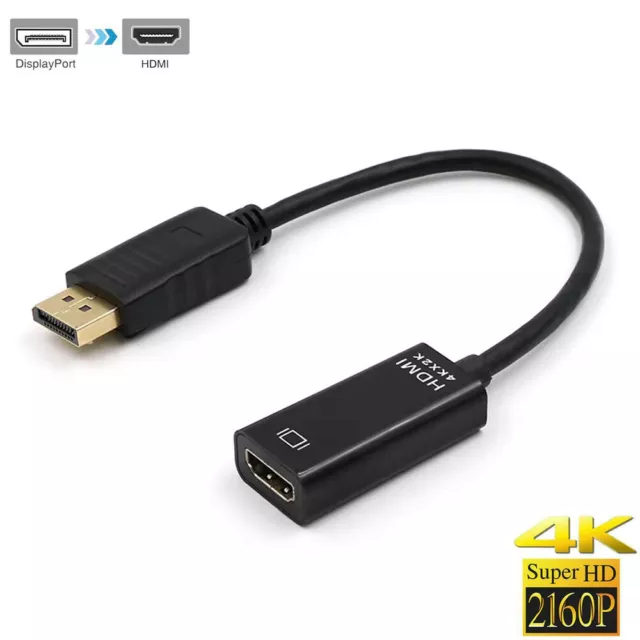 4K Display Port Male to HDMI Female Adapter Converter Cable for desktop monitor