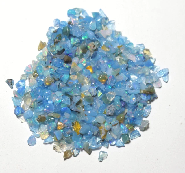 100 Pcs D'opale éthiopienne Brute AAA – Multi Flash, Naturelle Welo, Qualité Gros, Non Traitées