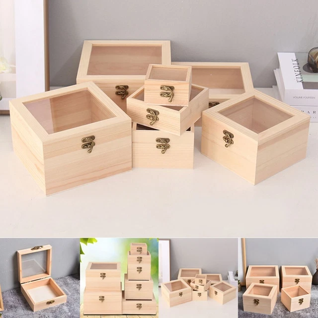 1 pieza Caja de madera Recuerdos Cajas Regalo S/M/L/XL A estrenar Venta en caliente