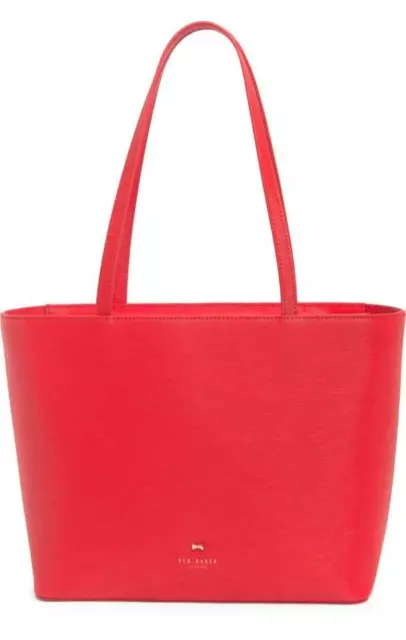 Ted Baker - SUSYYY - Bow Leather Tote Bag - Red- NWT- $195