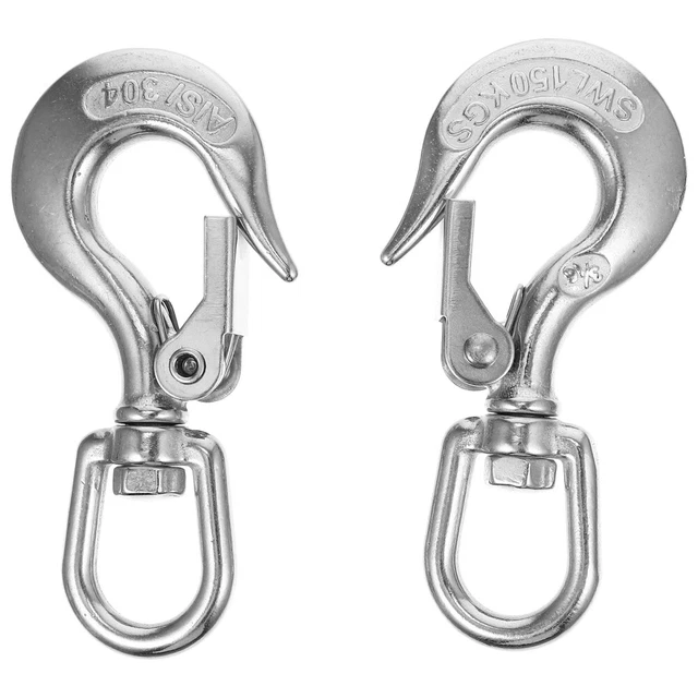 2 pz moschettoni ganci gancio a scatto da appendere resistenti gancio anti-spegnimento
