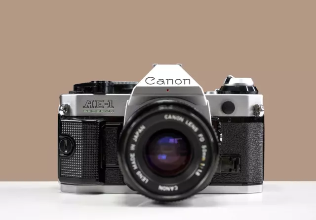 Canon AE-1 Program | 35mm Film Camera with Canon 50mm f/1.8 Lens SLR