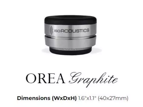 IsoAcoustics OREA Graphite Audio Components Isolation Feet (Each)