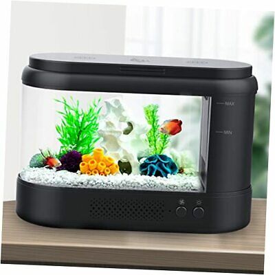 Aquarium Kit 1.8 Gallon Small Betta Fish Tank with Adjustable LED Lighting (9