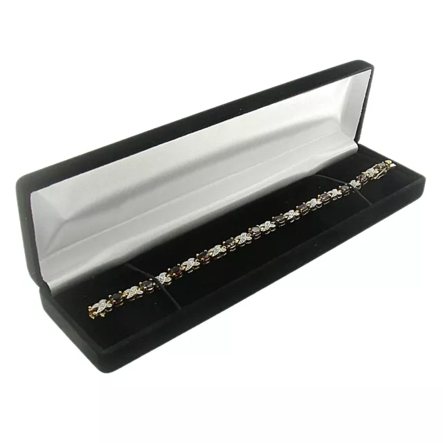 Black Velvet Watch or Bracelet Box Display Jewelry Gift Box Classic Style