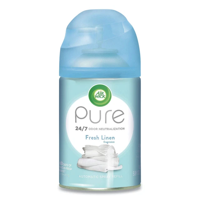 Air Wick 82314CT 5.89 oz. Freshmatic Ultra Spray Refill - Fresh Linen (6/Ct) New