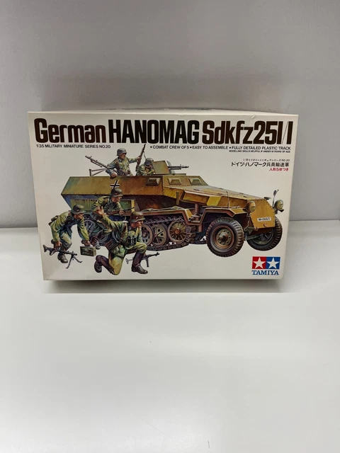 TAMIYA 1/35 GERMAN Hanomag Sdkfz 251/1 kit #35020 New Old Stock FREE UK POST EUR 23,06 - DE TAMIYA 1/35 GERMAN Hanomag Sdkfz 251/1 kit #35020 New Old Stock FREE UK POST EUR 23,06 - DE