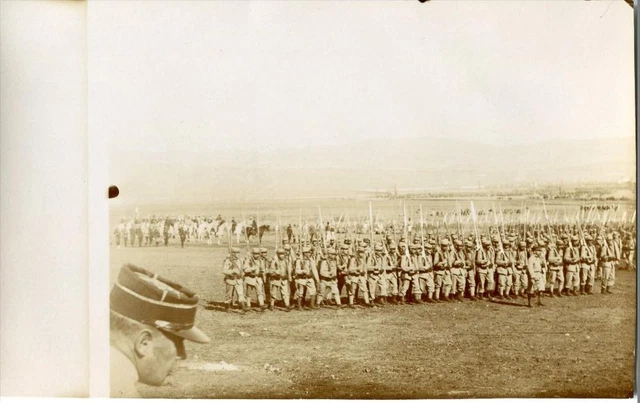 Cpa Maroc Fez Genuine Photo Card Handed Over War Cross To Fez By General