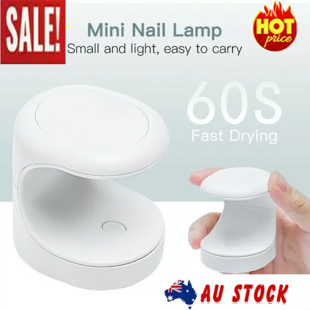 6W UV Resin Lamp Gel Nail Polish Dryer Gel Curing Light Manicure AU  Portable