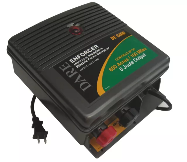 DE 2400 electric fence charger 6.0 joules