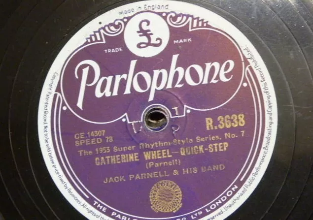 78 rpm JACK PARNELL & HIS BAND catherine wheel / waltzing the blues