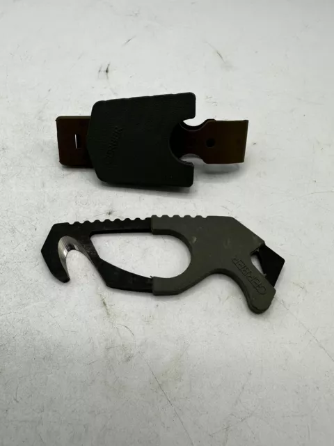 Gerber Seat Belt Cutter Rescue Hook Foliage Olive Green IFAK SWAT Military Molle