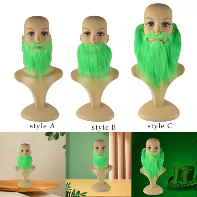 Fake Patrick Beard Costume Simulation for Men False Facial Hair Mustache for