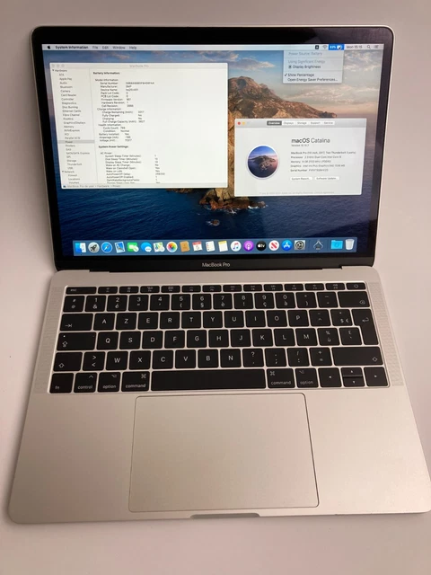 MacBook Pro A1708 13,3 Pouces – Mi 2017 – I5-7360U – 8Go – SSD 256Go – Ventura – Argenté