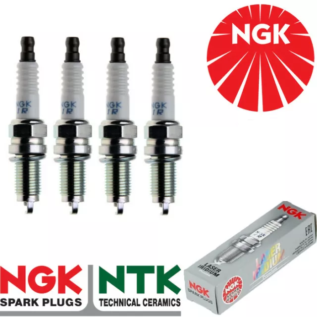 NGK Bougie D'Allumage - ZKR7AI-8 - Pour Fiat 500 1.2 10 Punto 1.4 12 92402 4x