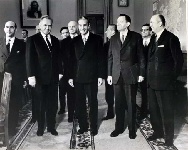 Photo de presse vintage Russie, Aldo Moro Rencontre Kosyghin, 1971, tirage