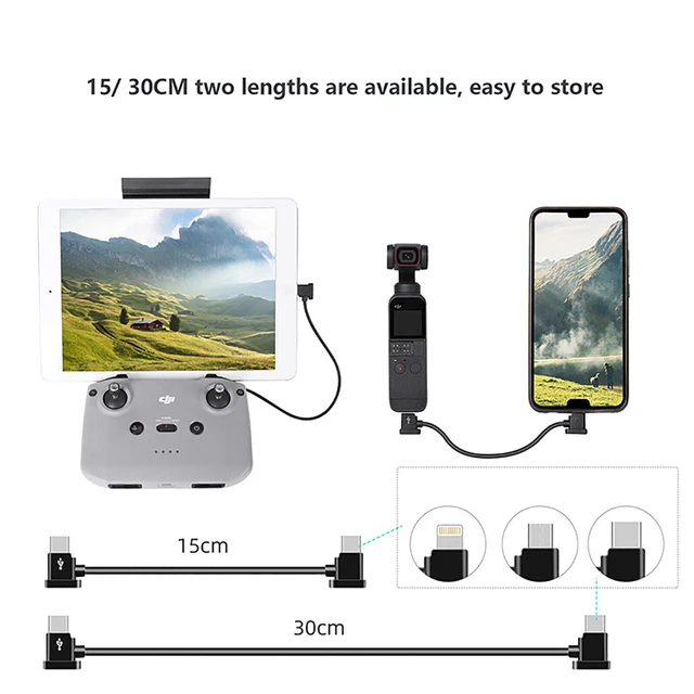 Câble de données Type-C pour iOS Android pour télécommande DJI Mavic MINI 2/AIR2
