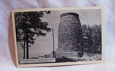 George Washington Monument Boonsboro Maryland Vintage Postcard Unused .