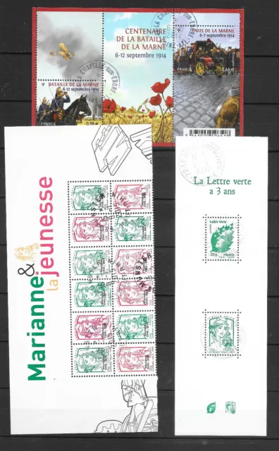 Frankreich Yvert Carnet 1521, Bloc 4899, Bde 4774AA, Oberteil des Bogens