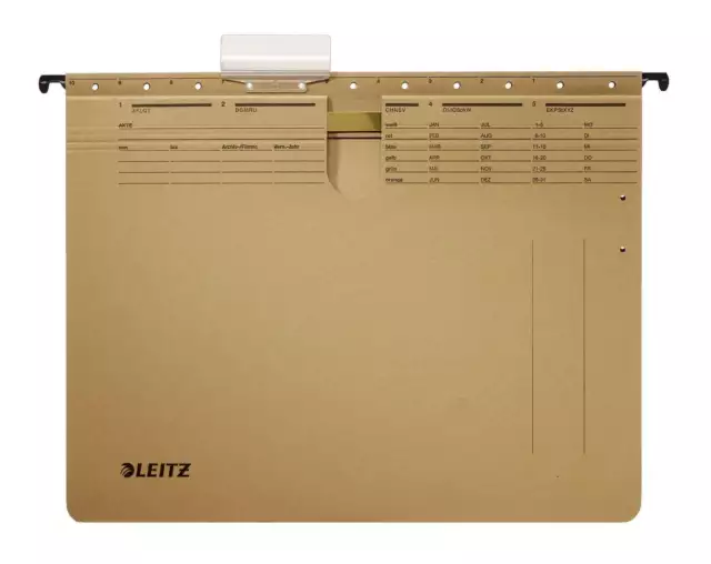 Leitz 1994 Hängehefter ALPHA®, Amtsheftung, Natronkarton, naturbraun