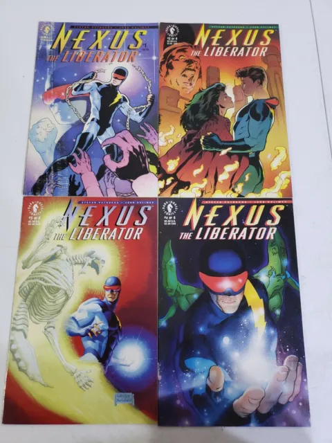 Nexus The Liberator 1-4 Dark Horse Comic Set Complete Petrucha Calimee 1992