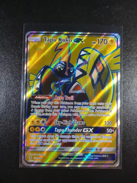 Pokemon - Tapu Koko-GX - 135/145 - Full Art Ultra Rare - Sun & Moon:  Guardians Rising