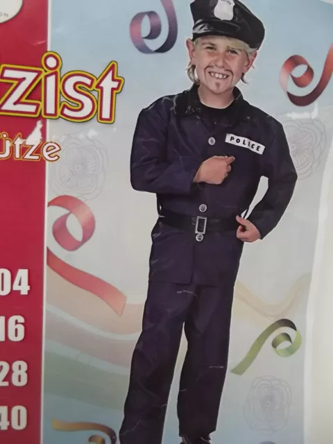 Polizist Kostum fashing Karneval Grösse 128 cm