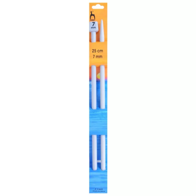 Agujas de tejer clásicas de un solo extremo pony de 7,00 mm - 25 cm - P31665 - CORREO GRATUITO