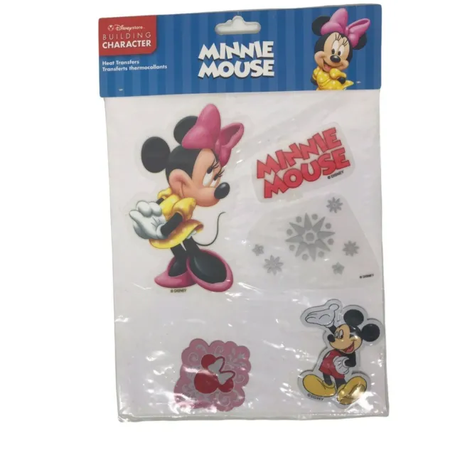 Copos de nieve vintage de tienda Disney transferencias de calor de Minnie Mouse Mickey Mouse