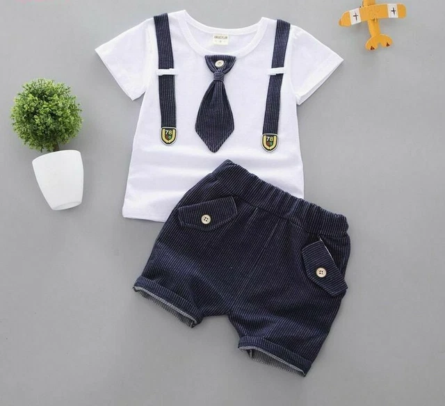 Estate da Bambini Vestiti Set Bambini Sport Abiti Casual Gentiluomo Bambini Set