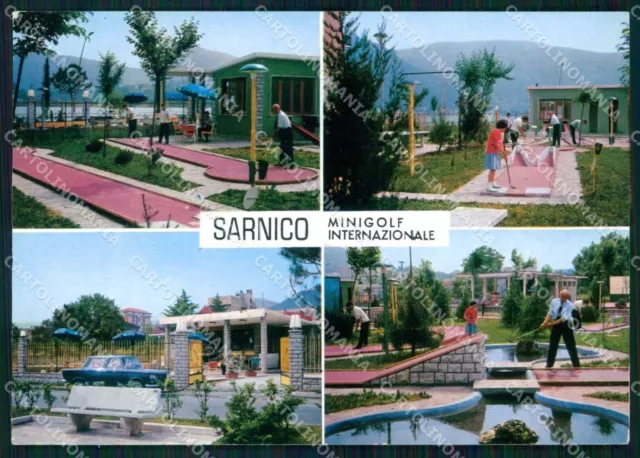 Bergamo Sarnico Lago d'Iseo Minigolf Internazionale FG cartolina RT4286