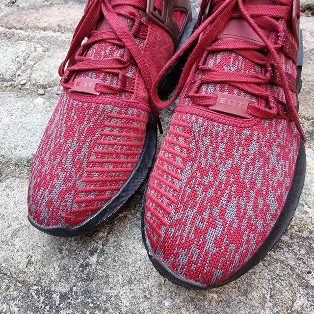 ADIDAS ORIGINALS EQT Trainers Sneakers UK 9 Red Burgundy 93 17 JD