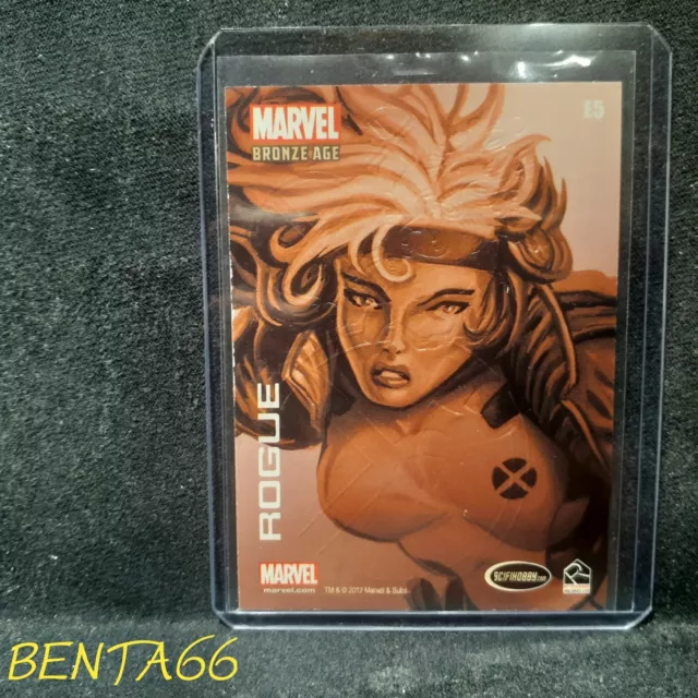 2012 Marvel Rittenhous Bronze Age 🔥 Embossed Rogue Insert Card # E5