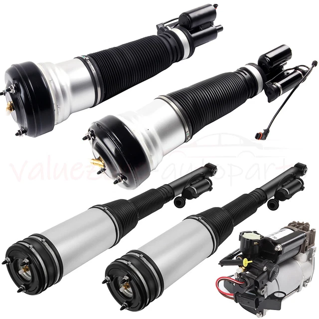 5* Front Rear Air Suspension Strut Compressor For 4Matic 4WD Mercedes S430 03-06