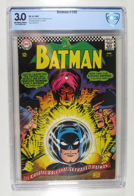 Batman #192 DC Comics (1967) CBCS 3.0 GD/VG 1st Print Graded Comic Book
