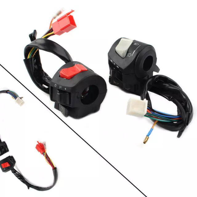 7/8" Motorcycle Horn Turn Signal Headlight Start Handlebar Controller Switch