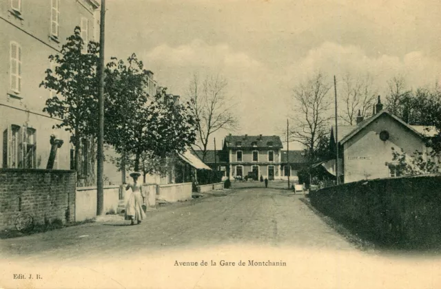 Carte Avenue de la Gare de MONTCHANIN LES MINES