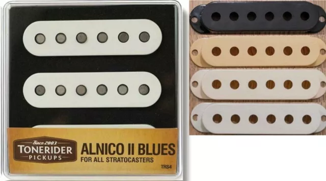 Tonerider TRS4 SET Alnico II Blues Strat 3-Single Coil Pickups 4 Colour Options