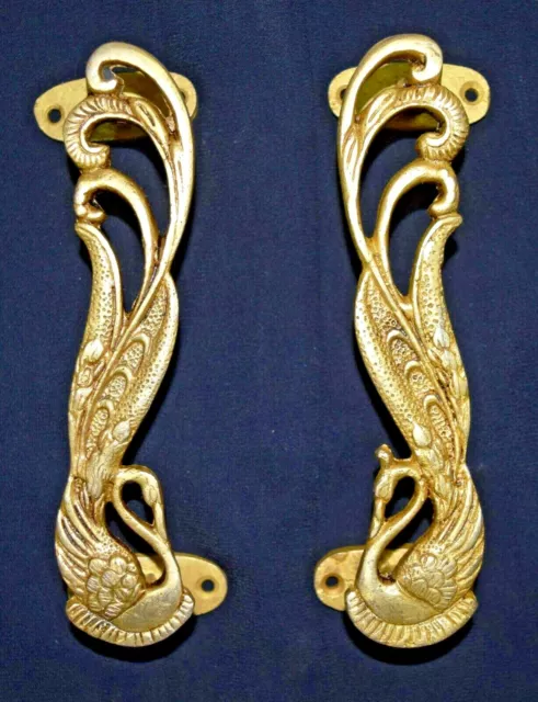 Peacock Shape Door Handle Brass Victorian Style Wardrobe door handle Decor MG11