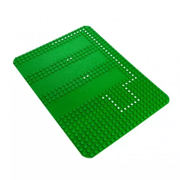 1x Lego Bau Platte B-Ware abgenutzt 24x32 grün Punkte Rasen Markierung 915p02