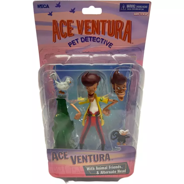Neca Ace Ventura Pet Detective Classic 6” Action Figure with Animals NEW RARE