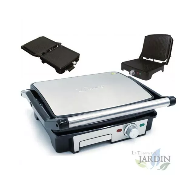 Sandwichera Grill Panini asador electrico 2000W antiadherente