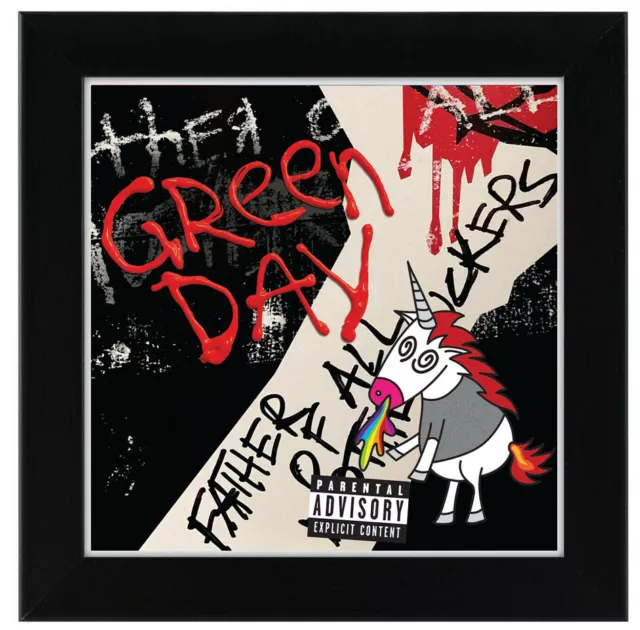 "Póster de portada de álbum de rock americano de Green Day Father of All... estampado Giclée de 8 x 8"""