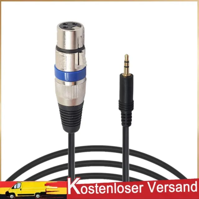 XLR 3pin Buchse auf 3,5 mm männlichen TRS männlichen Audio-Konverter Kabel Audio