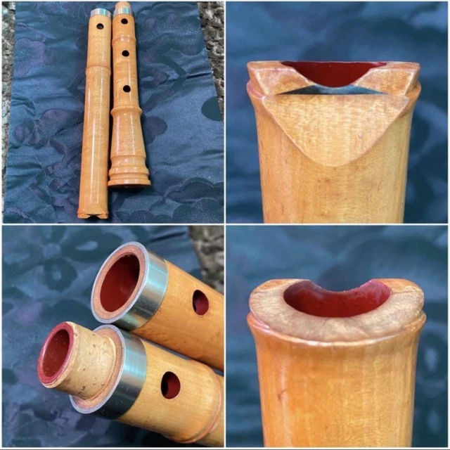 JAPANESE SHAKUHACHI KINKORYU OneShakuHachiSun Pipe Relay Silver