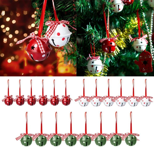 Xmas Tree Decorations Christmas Bells Pendant Hanging Ornament New Year Decor