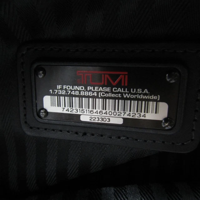 TUMI 2233D3 Two Wheeled Luggage Garment Bag Ballistic Nylon 24” Black PreOwned 8