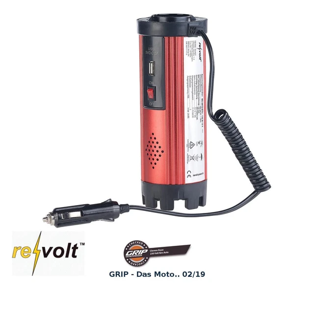 revolt Kfz-Spannungswandler mit 150 W, 230 V AC (Versandrückläufer)