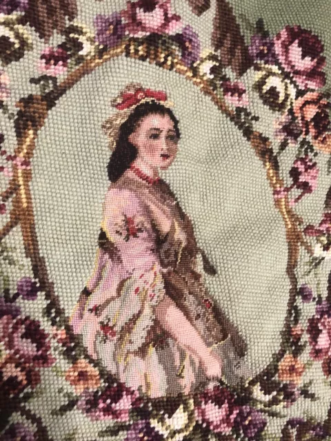 Funda de asiento con agujas vintage para dama victoriana rosa floral
